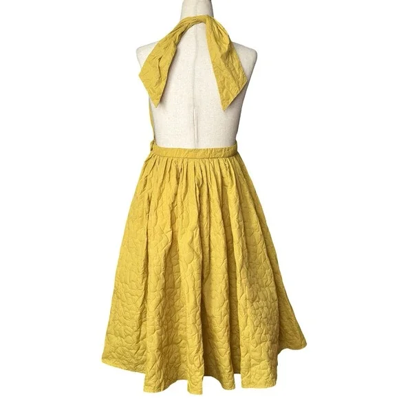 Jean Paul Gaultier for Target Cocktail Fairy Halter Dress Small Junior 7 Yellow - Picture 9 of 15